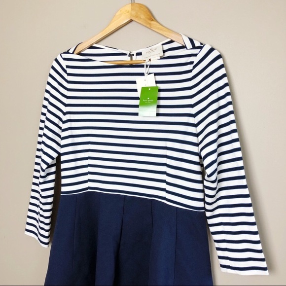NWT Kate Spade Space Stripe Selma Navy Dress 12 - Picture 5 of 7
